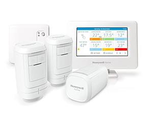 Honeywell Home THR99C3013 Kit de termostato Inteligente evohome WiFi y módulo relé de Caldera, Ahorra energía y Dinero, Blanco