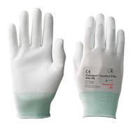 Honeywell K amapur® Comfort 616+ Guantes Mecánicos, Lavables, Blancos, Guantes Transpirables de Poliuretano y Poliamida, Talla 08, 061608941E (BOLSA con 10 Pares)