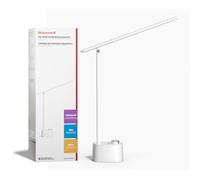 Honeywell Lámpara de escritorio LED - H01 Pro Sunturalux™ Lámpara de escritorio plegable con puerto de carga USB C, regulable en 3 modos de color, para la oficina en casa (blanco)