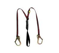 Honeywell Miller H500 Arc Flash Twin Leg Lanyard FPLARCM-TEU, Longitud 1.8m, Bolsa de Etiquetas Protegidas, Absorbedor de Energía, Adecuado para Rieles/Utilidades/Construcción