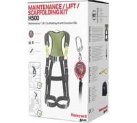 Honeywell Miller PSS H500 Comfort Kit de Arnés IC6 para Construcción de Cuerpo Completo, Guardianes de Cordón, Enlace Web SRL Dedicado, Etiqueta RFID, Clasificado hasta 140 kg, Talla 2, 1036598