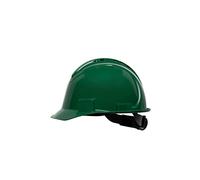 Honeywell North Casco rígido de ala Corta NSB11004E, Verde, ventilado, suspensión de trinquete de 4 Puntos (Paquete de 20 Unidades)