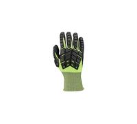 Honeywell Rig Dog Light NBR 233224N Guantes de protección de corte de punto con revestimiento de espuma de nitrilo, nivel de corte A4, verde/negro, sin fibra de vidrio, talla 7S, 2332524N-7 (bolsa con