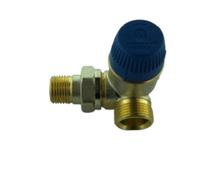 Honeywell Termostato Válvula Inferior, Latón Niquelado, Esquina Derecha 1/2"