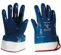 Honeywell Trabajoitshandschuhe Guante protector de algodón con revestimientoit Nitril, para manipulación general (T157) Bluesafe Manchet 10