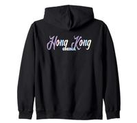 Hong Kong China Vibrante Paisaje Urbano Magia Sudadera con Capucha