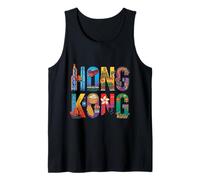 Hong Kong City Name Travel Souvenir - Regalo turístico Camiseta sin Mangas
