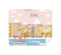 Hong Kong - Gafas de limpieza para limpieza de la pantalla del teléfono Harbour de visita, 2 piezas de tela de ante