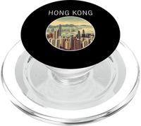 Hong Kong Paisaje Art Deco PopSockets PopGrip para MagSafe