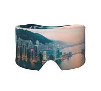 Hong Kong Print - Máscara de ojeras para dormir ultrafinas y transpirables para un sueño saludable, ajustables