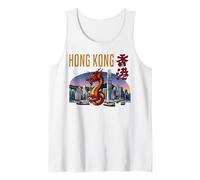 Hong Kong Viajero Año del Dragón Victoria Harbor Camiseta sin Mangas