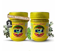 Hong Thai - Fragancia 100 % natural | Hierbas y aceites esenciales | Lata aromática para refrescar y relajarse, Tailandia | Fragancia tradicional (2 latas, aroma fresco soleado)