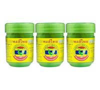 Hong Thai inhalador, Hongthai Brand aromaterapia inhaladores nasales, Botella verde - 3 x 40 g (3 piezas)