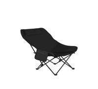 HONGBA Camping Folding Chair, Compact and Portable, Comes with a Storage Bag, Suitable for Outdoor Camping, picnicking, Fishing and Other Outdoor Scenes(Black)