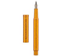 Hongdian 1851 Forest - Pluma estilográfica con diseño de flores de hielo dorado, punta extrafina, diseño clásico con convertidor y estuche de metal