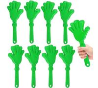 Hongdouo 8 piezas de aplausos de mano de 7.5 pulgadas para hacer ruido de plástico, mini tablero de sonido de mano, recuerdos de fiesta, clacker para cumpleaños, juegos, baile, copa del mundo 2026
