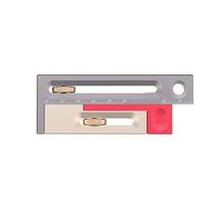 HONGDUI JF06 Kerfmaker Herramienta de ajuste de ranura de sierra de mesa Mortaja y espiga Herramienta de carpintería Bloque de medición móvil