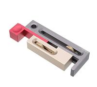 HONGDUI JF06 Kerfmaker Herramienta de ajuste de ranura de sierra de mesa Mortaja y espiga Herramienta de carpintería Bloque de medición móvil