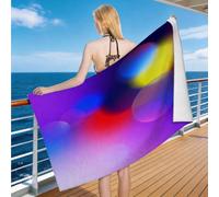 Hongduo Toalla de Playa de Arcoíris Soñador 180 x 90 cm, Toalla de baño Estilo Soñador Suave y Ligera para Playa, Vacaciones, natación, Sauna, Mujer, Hombre, niños