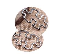 honggui 1111-30 piezas de rompecabezas de concienciación sobre el autismo de 30 x 18 mm, colgantes tibetanos para hacer joyas antiguas, manualidades hechas a mano (blanco k)