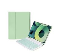 HongHeFu Accesorios, Detachable Keyboard Leather Protective Case with Pen Slot, Soft Shell Suitable for Samsung Galaxy Tab S8+/S9+/S9FEplus/S10plus 12.4 Inch Universal(Matcha Green+Keyboard)
