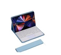 HongHeFu Accesorios, Detachable Keyboard Tablet Leather Case Suitable for Huawei Matepad 11 Inch 2021-2023(Touch Keyboard+Fog Blue)