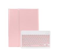 HongHeFu Accesorios, Detachable Regular/Tri Color Backlit Touch Keyboard Protective Case Suitable for Samsung Galaxy Tab S10 FE+ 13.1 Inch 2025(Keyboard+Pink)
