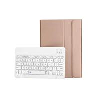 HongHeFu Accesorios, Detachable Regular/Tri Color Backlit Touch Keyboard Protective Case Suitable for Samsung Galaxy Tab S10 FE+ 13.1 Inch 2025(Keyboard+Golden)