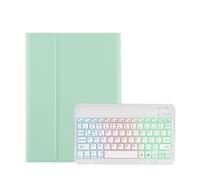 HongHeFu Accesorios, Detachable Regular/Tri Color Backlit Touch Keyboard Protective Case Suitable for Samsung Galaxy Tab S11 Ultra 14.6 Inches 2025(Backlit Keyboard+Green)