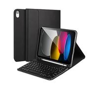 HongHeFu Accesorios, Tablet Protective Case with Keyboard and Mouse Set Suitable for iPad 11th Gen/10th Generation 10.9-Inch Universal(Square Keyboard+Black)