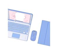 HongHeFu Accesorios, Tablet Protective Case with Keyboard and Mouse Set Suitable for iPad 11th Gen/10th Generation 10.9-Inch Universal(Square Touch KB+Mouse+Purple)