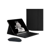 HongHeFu Accesorios, Tablet Protective Cover Keyboard Set with Pen Slot Suitable for iPad 11th Gen(A16/2025)/10th Generation-10.9 Inches Universal(Black+Black Keyboard+Mouse)
