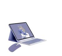 HongHeFu Accesorios, Tablet Protective Cover Keyboard Set with Pen Slot Suitable for iPad 11th Gen(A16/2025)/10th Generation-10.9 Inches Universal(Gray+Gray Keyboard+Mouse)