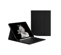 HongHeFu Accesorios, Tablet Protective Cover Keyboard Set with Pen Slot Suitable for iPad Mini 7 2024/mini6 2021-8.3 Inch Universal(Black+Black Keyboard)