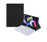 HongHeFu Accesorios, Tablet Protective Cover Keyboard Set with Pen Slot Suitable for iPad Mini 7 2024/mini6 2021-8.3 Inch Universal(Black+White Keyboard)