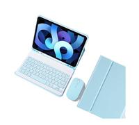 HongHeFu Accesorios, Tablet Protective Cover Keyboard Set with Pen Slot Suitable for iPad Pro 11 2024/2025 11 Inches Universal(Sky Blue+Sky Blue Keyboard+Mouse)