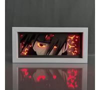 Hongjieya Lámpara de anime Uchiha Itachi/Figura para luz RGB Luz LED 16 colores cambiantes Anime Atmósfera Luz Dormitorio Decoración