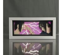 Hongjieya Lámpara de anime Uchiha Itachi & Uchiha Sasuke Figura para luz RGB Luz LED 16 colores cambiantes Anime Atmósfera Luz Decoración Dormitorio