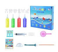 Hongjingda Juguete mágico de Elfo de Agua - Juego de Juego de geles mágicos de Colores,Juguetes Brillantes de Criaturas Marinas de Bricolaje, Juguetes acuáticos de interacción Entre Padres e Hijos