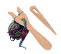 Hongjingda tejer, juego agujas madera y ojal gran, herramientas tejer para tejer, cocheter y todos los artistas fibra