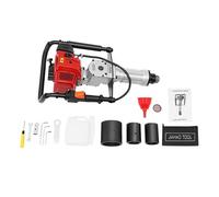 HongKKon Estaca de gasolina, motor de gasolina de 52 cc, 1900 W, motor de 2 tiempos, energía de impacto 25 - 45 J, para barandillas de tierras de cultivo, cultivo de verduras