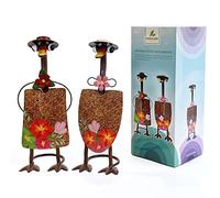 HONGLAND Arte de jardín de pato de metal, palas, adornos, decoración de jardín de patios al aire libre, decoración de jardín de granja, patio, césped, decoración de Navidad, paquete de 2