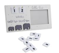 hongmo Gris Claro Marcos de Fotos para Escaneo de Bebé Fotos de Madera para Mamá Embarazada Regalos de Cuenta Regresiva para Bebés Imagen de Ultrasonido para Mamá Embarazada