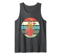 Hongo del corazón Hongos en mi corazón Micología Hongos Camiseta sin Mangas, Hombre, Jaspeado Oscuro, S