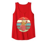 Hongo del corazón Hongos en mi corazón Micología Hongos Camiseta sin Mangas, Mujer, Rojo, M