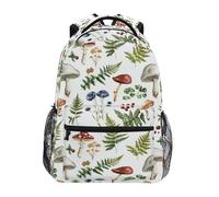 Hongo Helecho Hojas Baya Planta Botánica Mochila Informal Ligera Mochila Del Ordenador Unisex Mochilas Deportivas Para Hombre Trabajo Colegio 29X40Cm