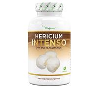 Hongo Hericium Erinaceus - 1300 mg por porción diaria - 180 Cápsulas - Premium: 30% Polisacáridos y 5% Beta Glucano - Alta dosis - 100% Extracto de Hongo Erizo Espinoso - Vegano