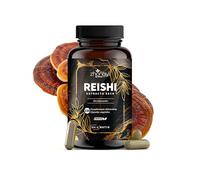 Hongo Reishi Extracto Natural Concentrado 20:1-100 Cápsulas Veganas con 50% Polisacáridos, Mejora Sueño y Reducción de Estrés