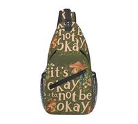 Hongos Antiguos Está Bien No Estar Bien Mochila Pecho Bandoleras Bolsos Cruzados Portátil Bolsa De Pecho Para Correr Senderismo Viajar