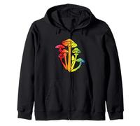Hongos Arco Iris Lindo Colorido Micología Cultivo Champiñones Sudadera con Capucha